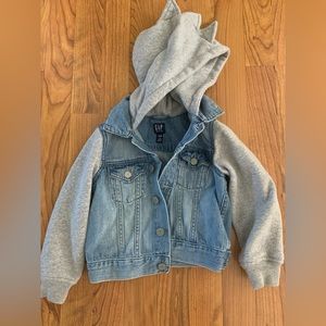 Toddler Dino Jean jacket size 3t fits more 2t